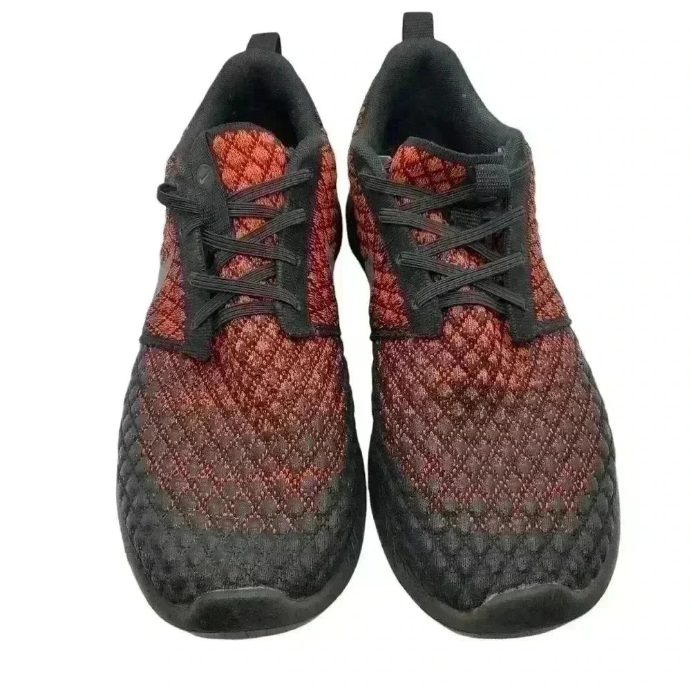 Nike Roshe Two Flyknit 365 Men’s 10 Bright Crimson Dark Grey Black 859535-600